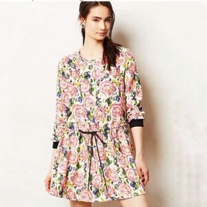 Anthropologie Eyedoll Celandine Floral
Dress Pink Sz-Small